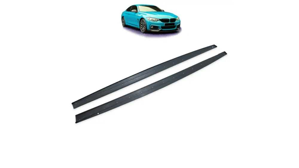 Oldalküszöb toldatok BMW 4 2013-2020 F32 F33 F36 matt fekete Gyors kiszállítás