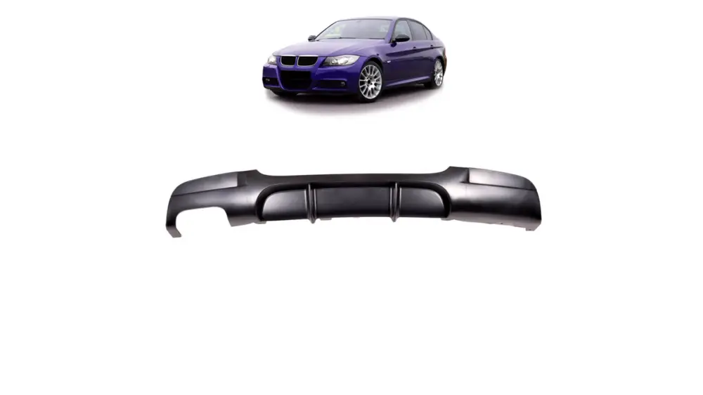 Különleges ajánlat Hátsó diffúzor BMW 3 2005-2012 E90 E91 matt fekete