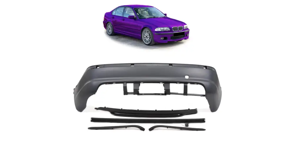 Kiárusítás Hátsó lökhárító BMW 3 1998-2006 E46 diffúzorral