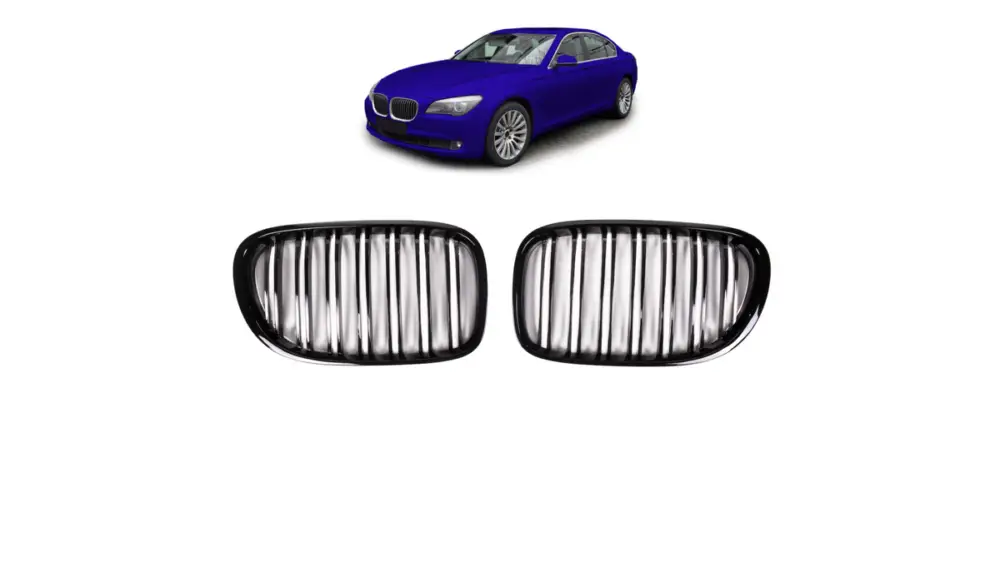 Árengedmény Első hűtőrács BMW 7 2008-2015 F01 F02 F03 F04 fényes fekete kétsoros