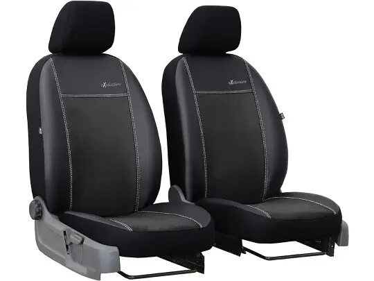 Népszerű Autó üléshuzatok Seat Cordoba (II) 2002-2010 Exclusive Alcantara - Fekete 1+1, elülső