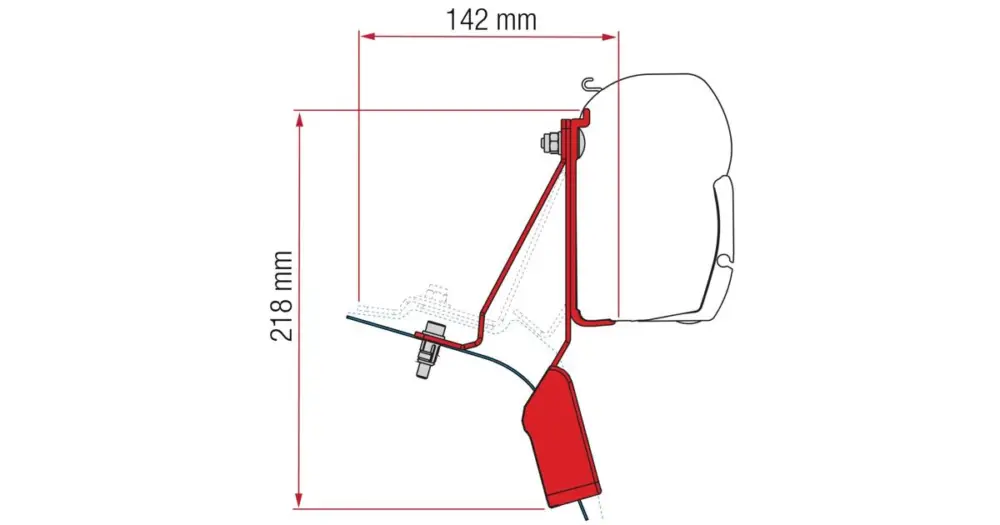 Adapter Ford Custom Nuggethez Fiamma F45 árnyékolókhoz Kedvezmény