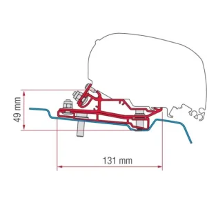 Csak ma Adapter Ford Transit H3-hoz, Fiamma F80 árnyékolókhoz