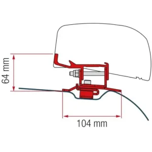 Adapter PSA furgonokhoz Fiamma F40van árnyékolókhoz Csak ma