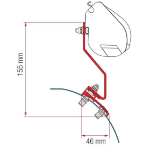 Különleges ajánlat Fiamma adapter készlet VW Caddy Maxi-hoz