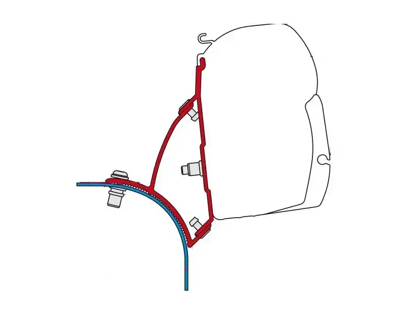 Adapterkészlet VW T5, T6 Lift Roof RHD járműhöz, Fiamma F45 árnyékolóhoz Rendeld meg most