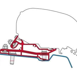 Akciós ár Adapter Ford Transit H3L3 RHD járművekhez, Fiamma F80 árnyékolóhoz