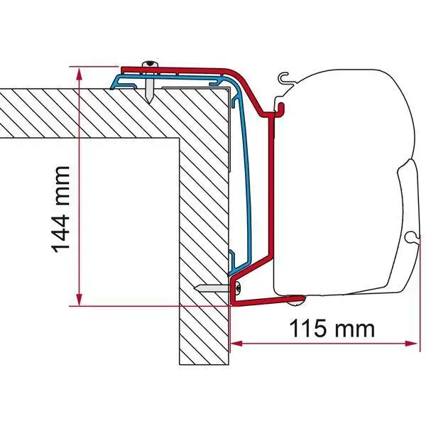 Adapter Rapido S6 666F, 696F járművekhez, Fiamma F45S árnyékolóhoz Legjobb ár