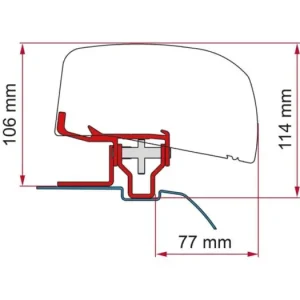 Adapter Nissan NV200 járművekhez, Fiamma F40 árnyékolóhoz Korlátozott ajánlat