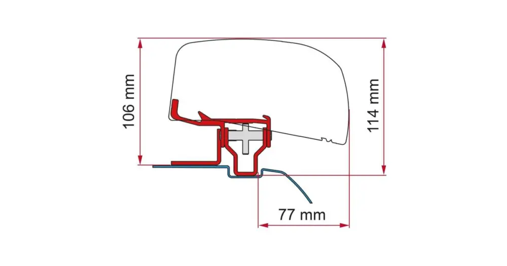 Adapter Nissan NV200 járművekhez, Fiamma F40 árnyékolóhoz Korlátozott ajánlat