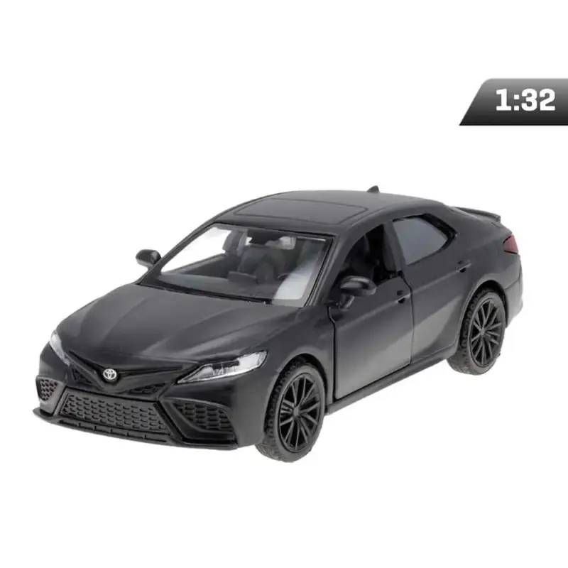Olcsóbb Toyota Camry 2022 modellautó – 1:32, matt fekete