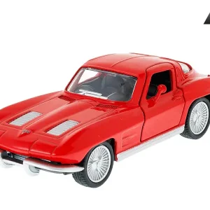 1:32-es modell, RMZ 1963 Chevrolet Corvette Stingray osztott ablak, piros Expressz kézbesítés