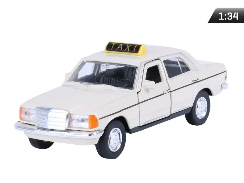 Akciós ár Modell 1:34, MERCEDES-BENZ W123, TAXI, krém (A880MBWTK)