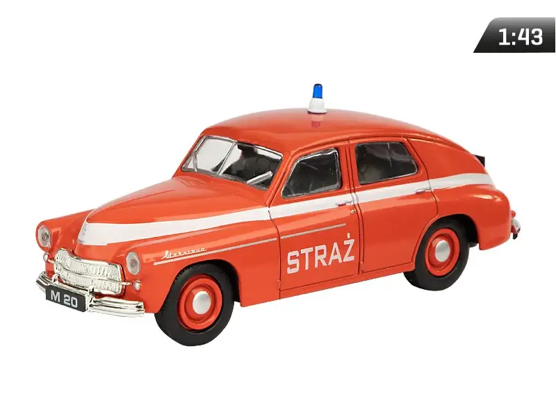 1:43 Warszawa M-20 Guard, piros modell Expressz szállítás