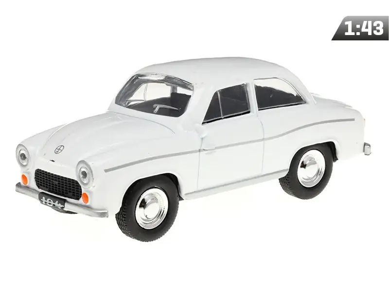 Kiárusítás 1:43-as modell, SYRENA 104 PRL, fehér színű