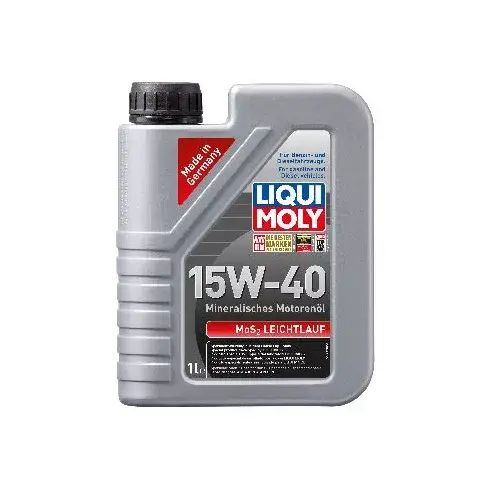 Gyors kiszállítás Liqui Moly MoS2 Leichtlauf LM2570 15W-40 spec. motorolaj 1L