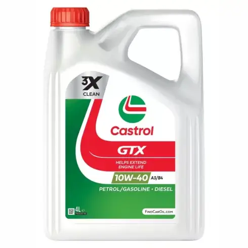 CASTROL GTX 10W-40 A3/B4 4L motorolaj Expressz szállítás